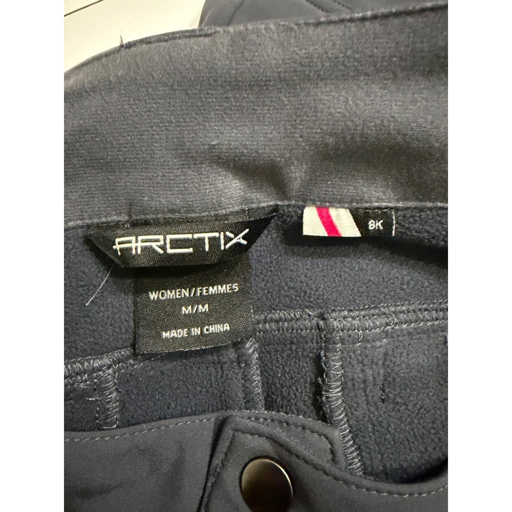 Arctix Sarah Soft Shell Snow Pants Flannel Lined Steel Gray Womans Sz Med - Picture 6 of 8